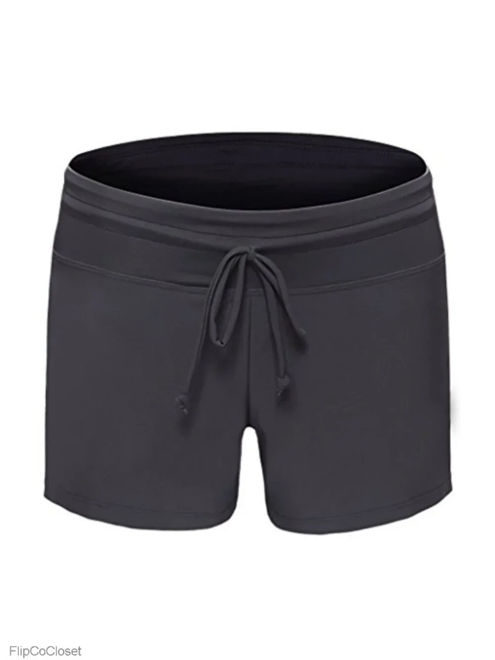 Women's Swim Board Shorts with Built-in Briefs Quick Dry 4-Way Stretch